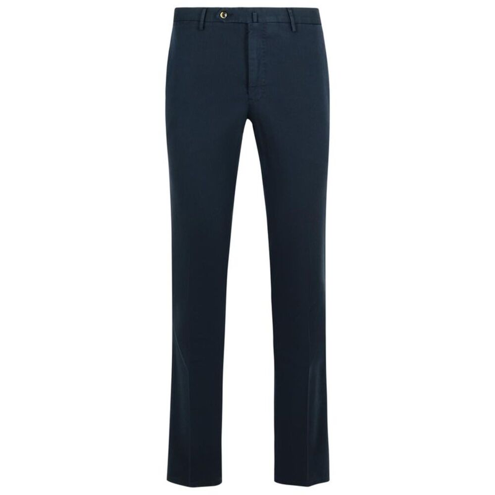 Pt01 'Superslim' Navy Cotton Pants Men